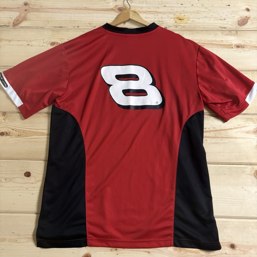 Dale Earnhardt Jr Shirt Mens‎ Large Red NASCAR Racing Bud #8 Chase Authentic Tee - Picture 3 of 10